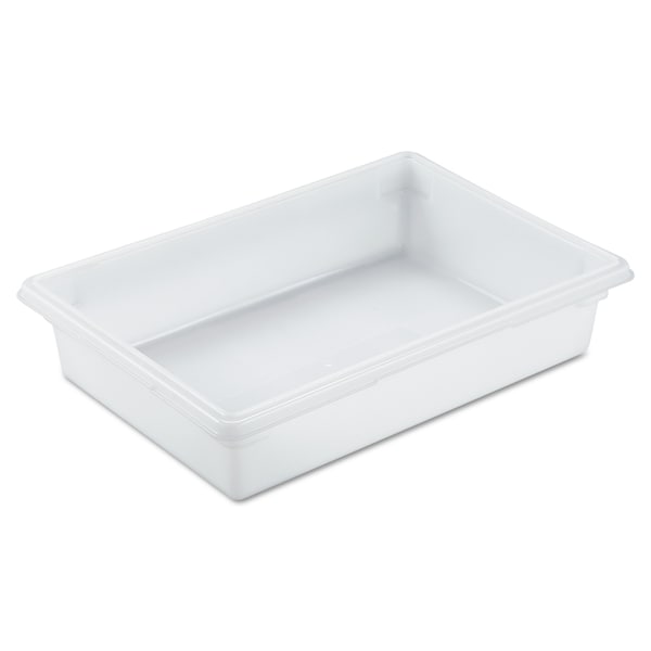 Rubbermaid Commercial Food/Tote Boxes, 8.5gal, 26w x 18d x 6h, White FG350800WHT - main